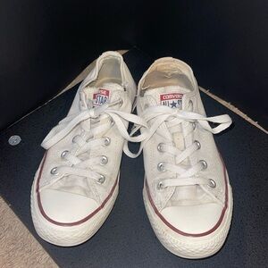 White low-top converse